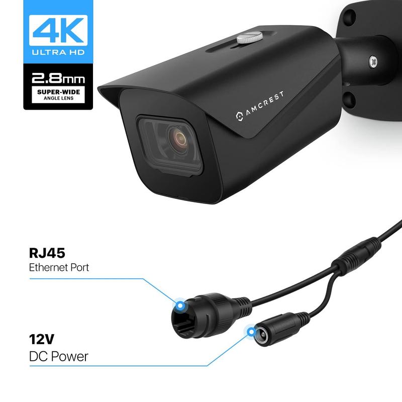 Câmera de segurança Amcrest UltraHD 4K (8MP) IP POE Outdoor